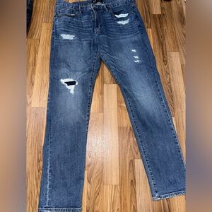 Men's Distressed Blue Jeans gap 36x32
